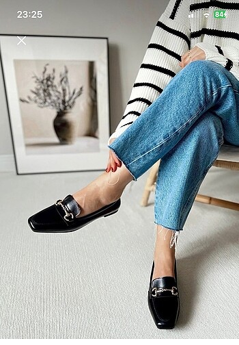 Diğer Küt burun makosen loafer babet