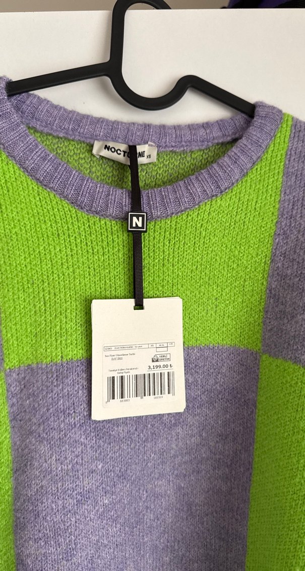 Nocturne elbise kazak - Görsel 2