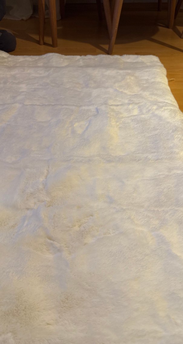 Tavşan Tüyü Beyaz Yumuşak Halı 80x150 - Görsel 2