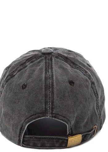 Gri Denim Kadın Şapka - Vintage Stil - Görsel 3