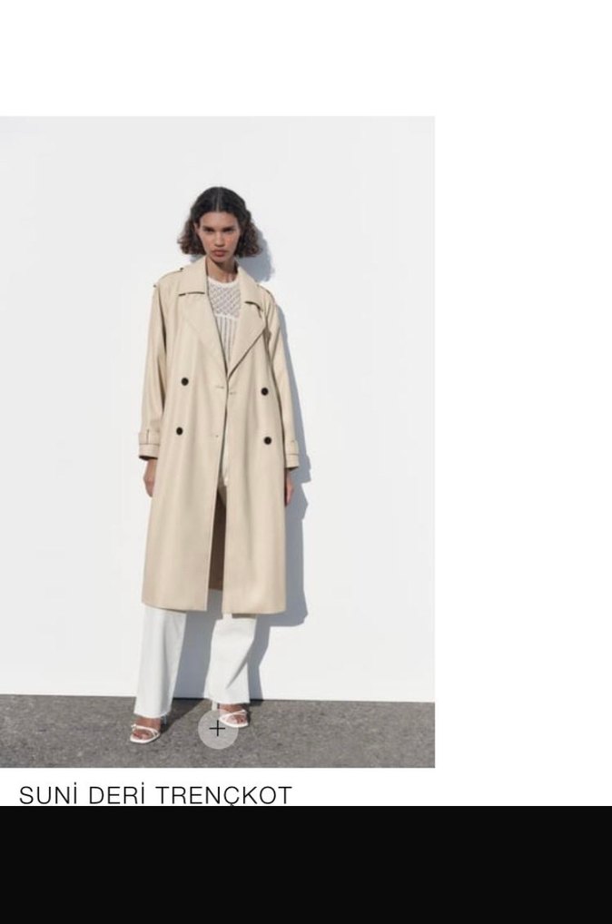 Bej Deri Kadın Uzun Kemerli Trençkot - Görsel 2