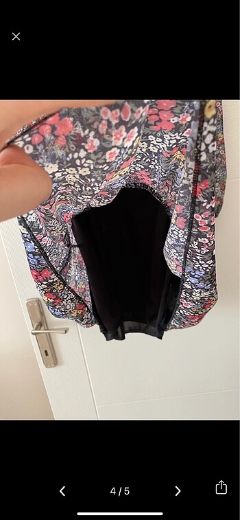 Çiçekli şifon elbise - Görsel 3