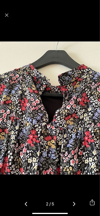 Çiçekli şifon elbise - Görsel 4