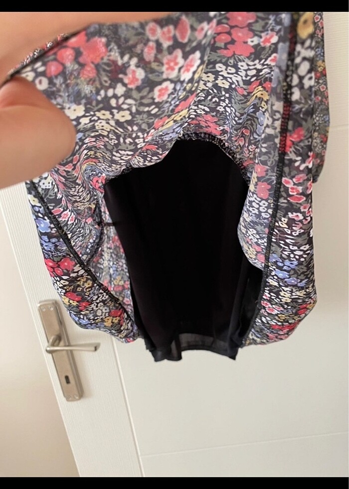 Çiçekli şifon elbise - Görsel 3