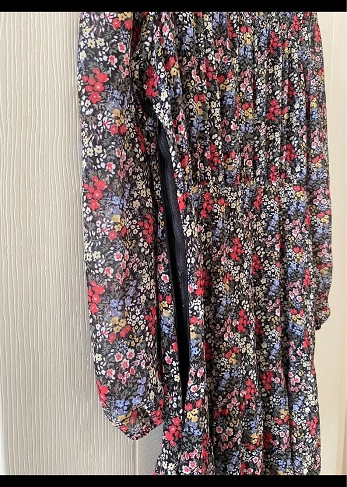 Çiçekli şifon elbise - Görsel 5