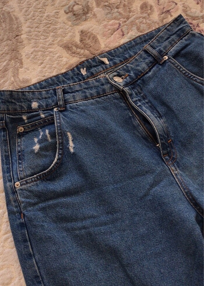 Pull and bear koyu mavi erkek pantolon - Görsel 2