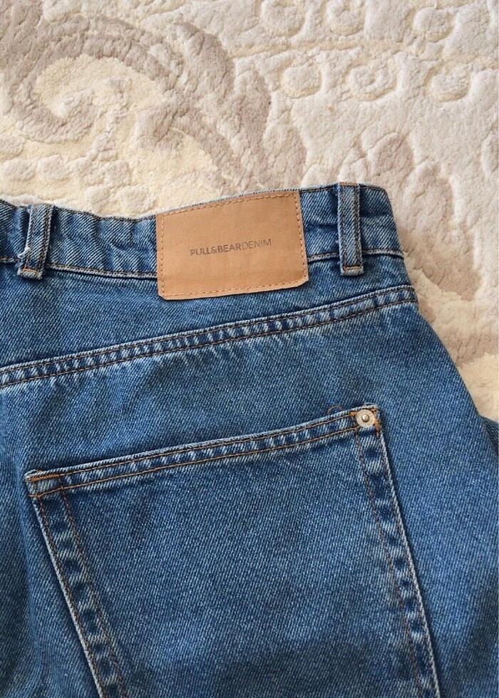 Pull and bear koyu mavi erkek pantolon - Görsel 3