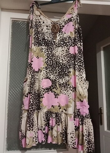etnik/otantik/leopar yazlık elbise 