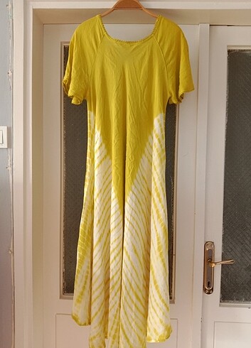 American Vintage etnik,otantik, hint yazlık keten elbise