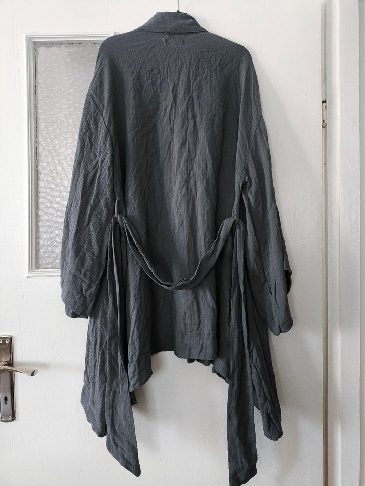 4'lü salaş kimono takımı keten kumaş - Görsel 3