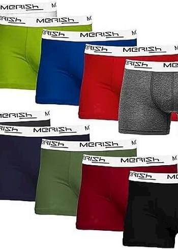 Merish Erkek Çok Renkli Normal Boy Boxer - Görsel 7