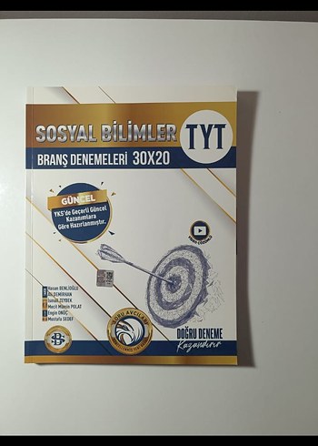 TYT Sosyal Bilimler Branş Denemeleri 30x20