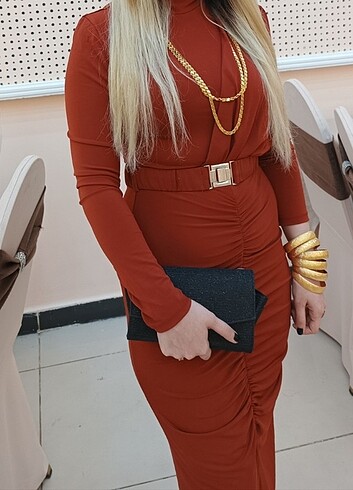 Diğer Kiremit rengi elbise