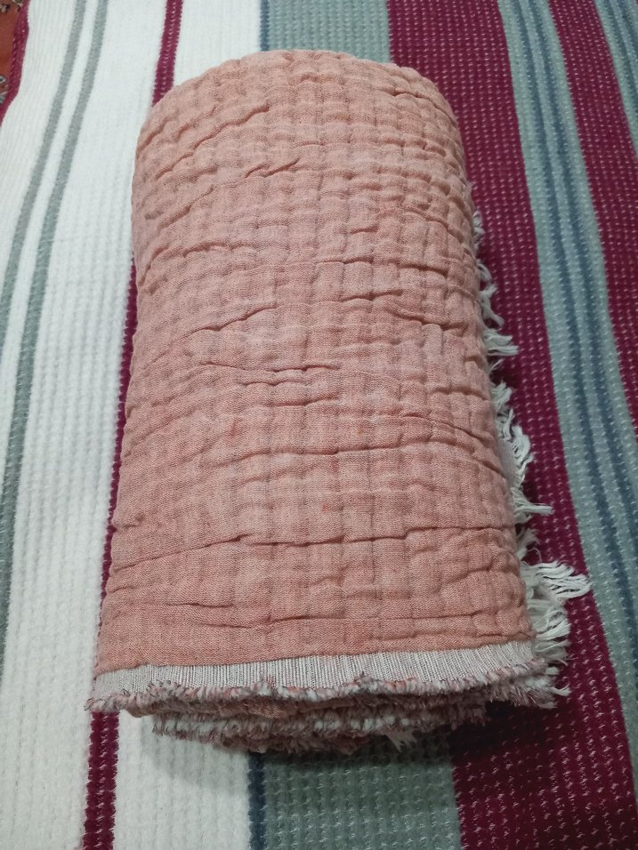 Nakışlı Çok Renkli Keten Çocuk Battaniyesi - Görsel 2