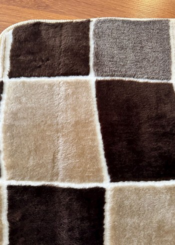 Kahverengi Kareli Banyo Paspası Seti - Görsel 6