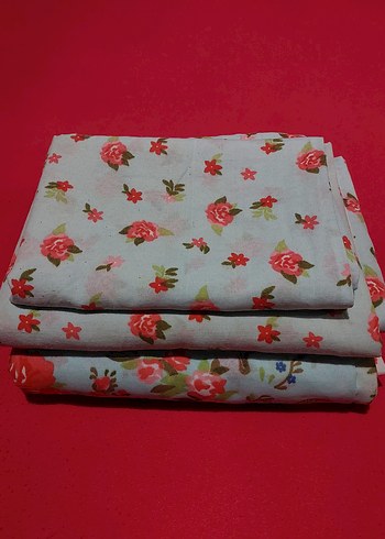 Çiçek Desenli Çok Renkli Nevresim ve Çarşaf Takımı - Görsel 10