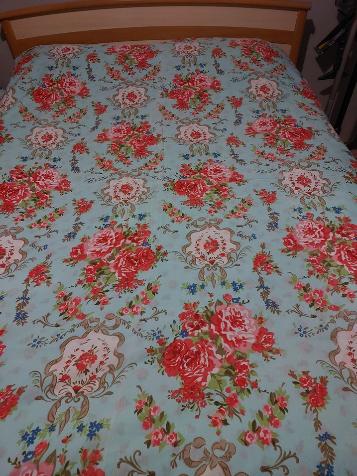 Çiçek Desenli Çok Renkli Nevresim ve Çarşaf Takımı - Görsel 3