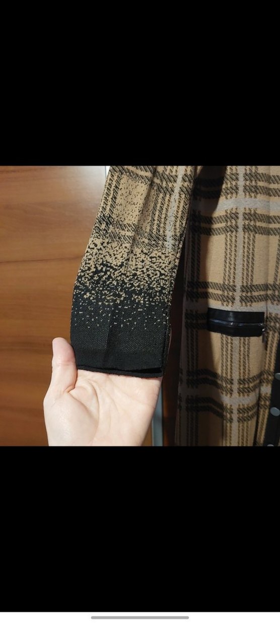 uzun düğmeli hırka - Görsel 4