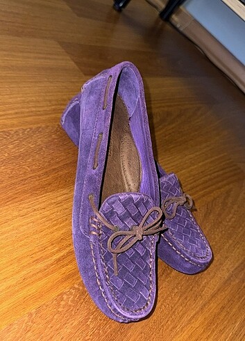 38 Beden mor Renk bottega veneta/loafer 38 numara 