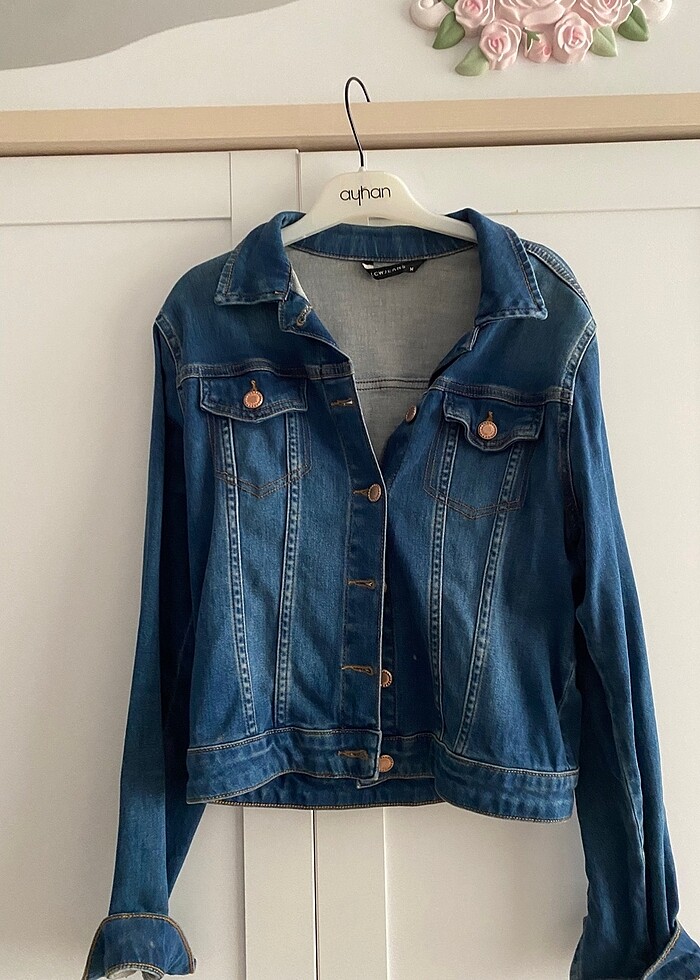 Kadın kot ceket - Görsel 3
