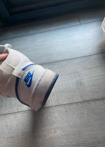 Nike Spor Ayakkabı Beyaz Lacivert Detay - Görsel 6