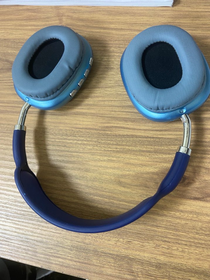 Parlak Mavi Lacivert Kulaküstü Kulaklık - Görsel 2