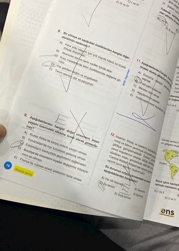 ENS Tyt Coğrafya Soru Bankası destek - Görsel 2