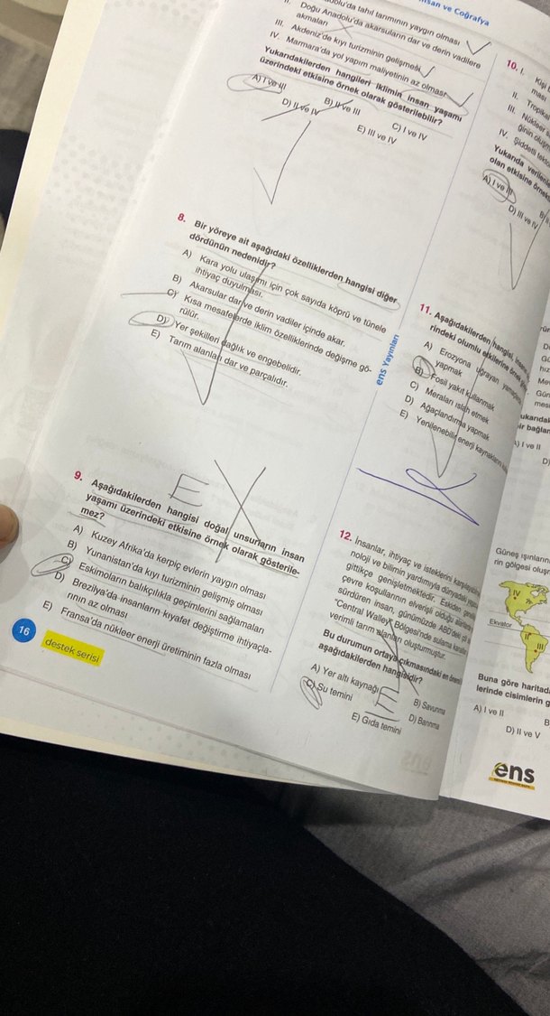 ENS Tyt Coğrafya Soru Bankası destek - Görsel 2