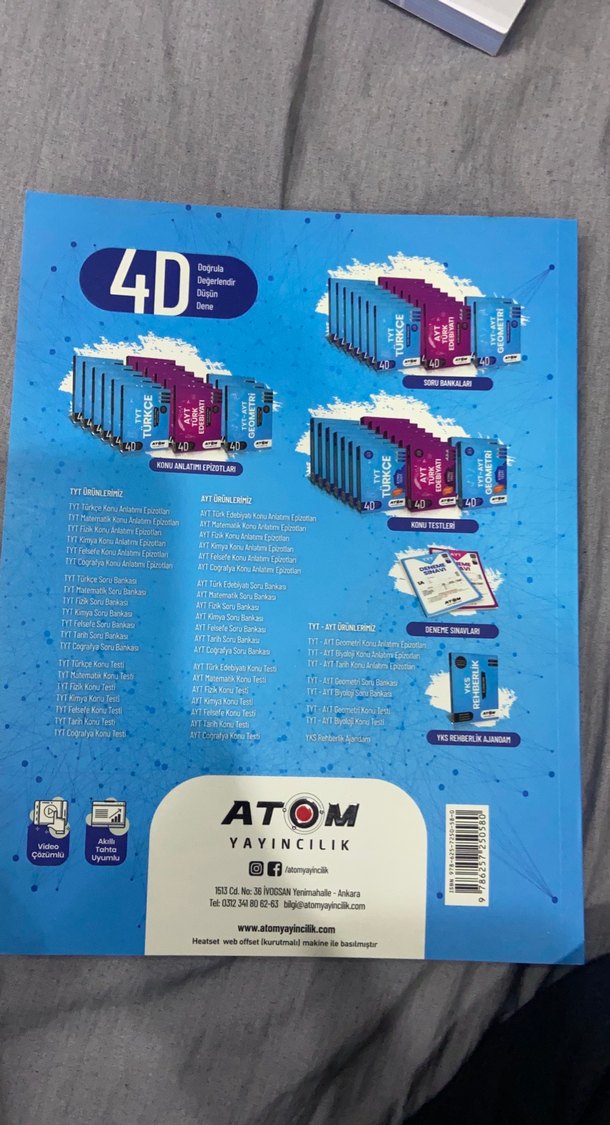 TYT-AYT Geometri Soru Bankası 4D Atom Yayıncılık - Görsel 2