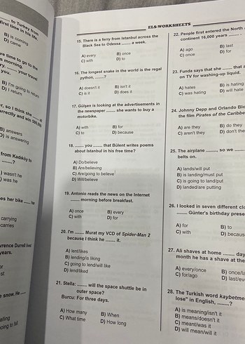 YDT YDS YÖKDİL ELS Work Sheets 2 English İngilizce - Görsel 4