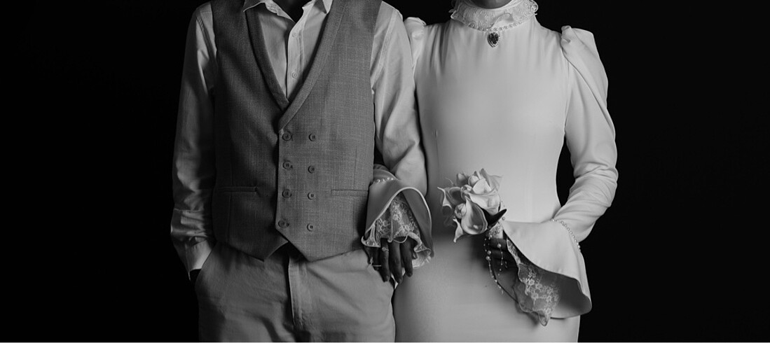 38 Beden beyaz Renk Tesettür nikah elbisesi