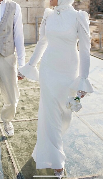 38 Beden Tesettür nikah elbisesi