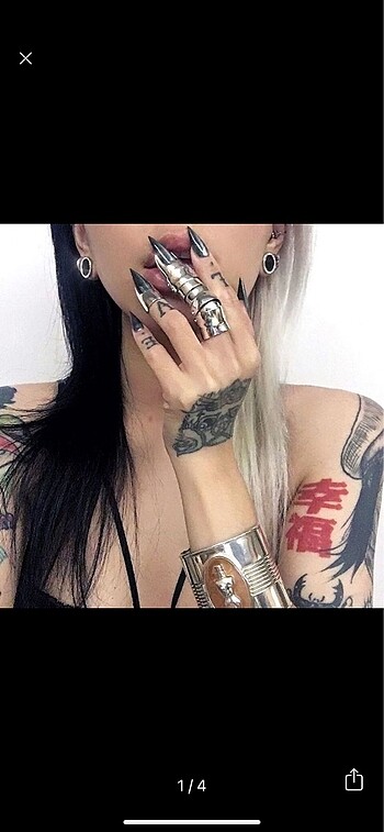 ful parmak gotik yüzük