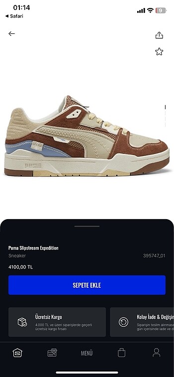Puma Slipstream Expedition Orjinal Sıfır