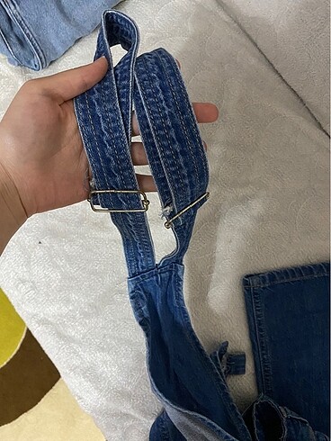 m Beden mavi Renk jean tulum