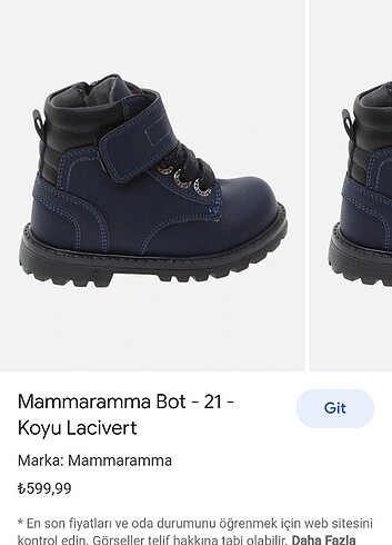 22 Beden lacivert Renk Çocuk bot