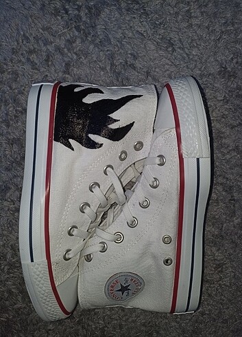 Converse Black Fire Desenli