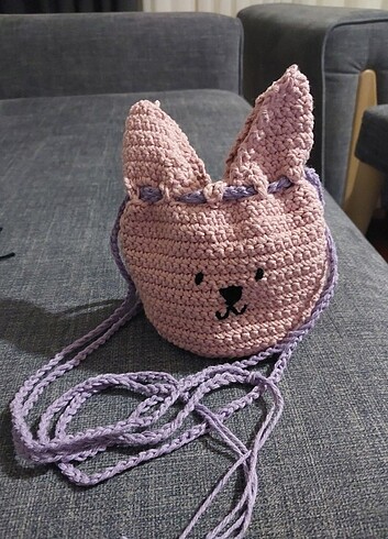 Örgü Tavşan çanta  - Görsel 2