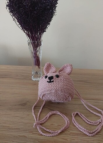 Örgü Tavşan çanta  - Görsel 3