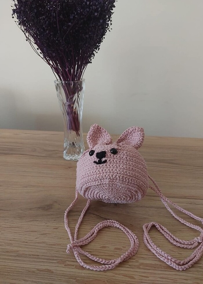 Örgü Tavşan çanta  - Görsel 3