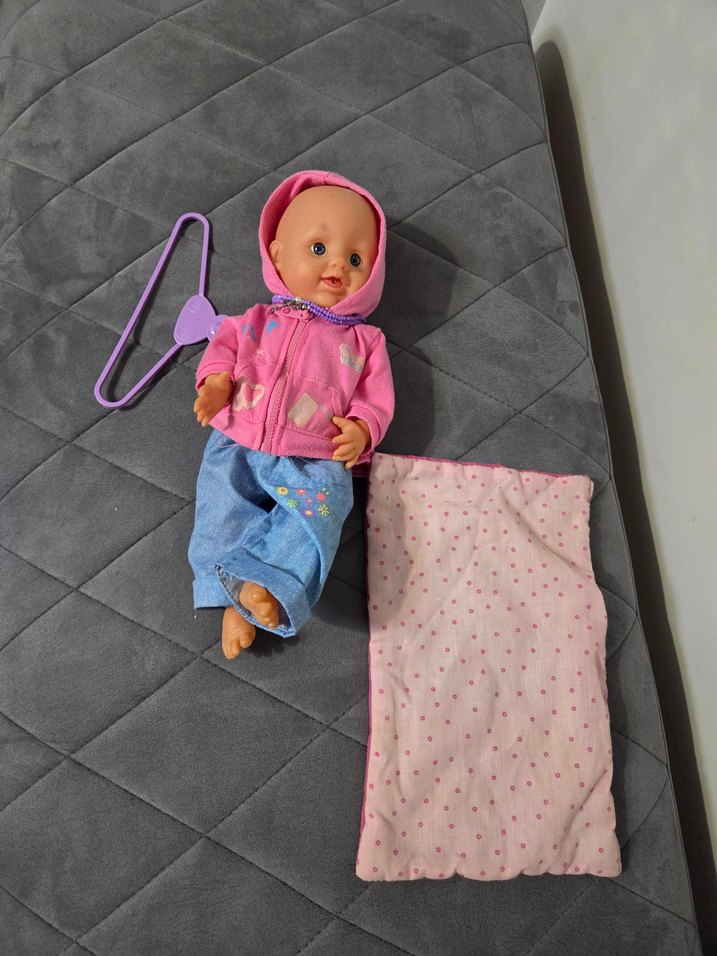 Pembe Kapüşonlu Bebek ve Battaniye Seti - Görsel 2