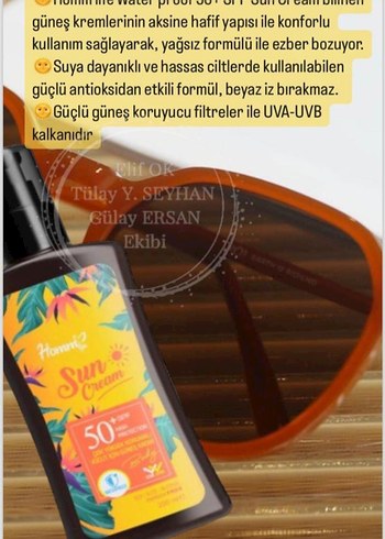 Hommbitkisel SPF 50+ Suya Dayanıklı Güneş Kremi