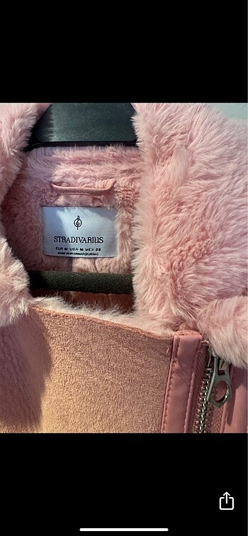 m Beden pembe Renk Stradivarius mont ceket