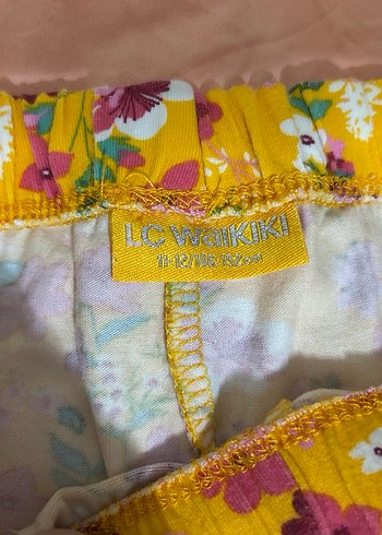 Sarı Çiçekli Kız Taytı - Görsel 3