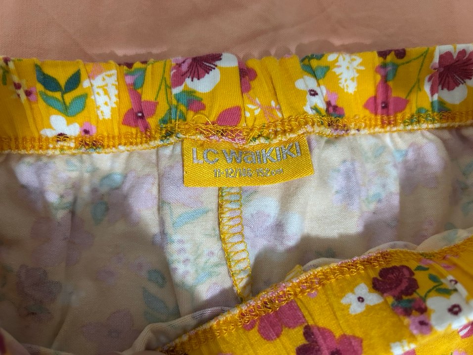 Sarı Çiçekli Kız Taytı - Görsel 3