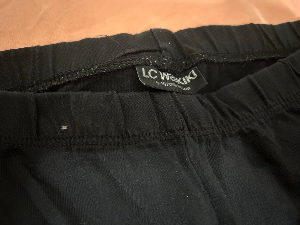 Siyah Süet Püsküllü Uzun  Tayt - Görsel 2