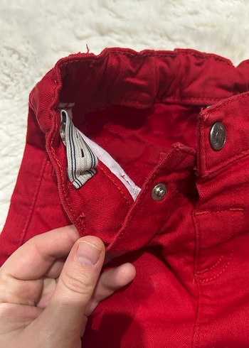 Kırmızı Erkek ÇocukPantolon - Görsel 3