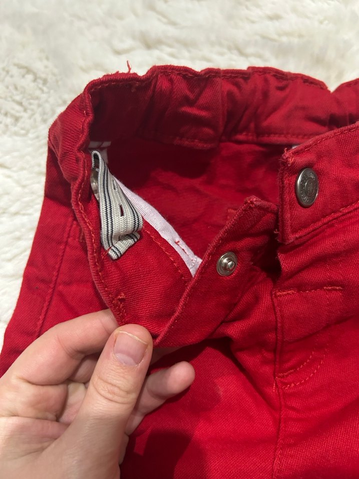 Kırmızı Erkek ÇocukPantolon - Görsel 3