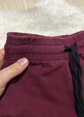 Bordo Nakışlı Erkek Eşofman Altı - Görsel 2