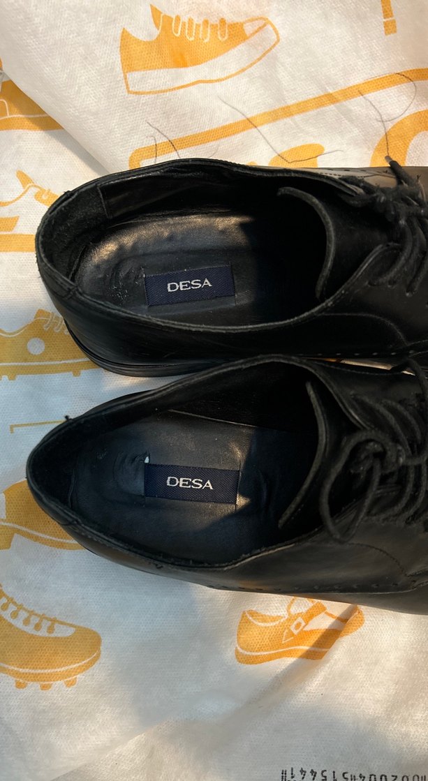 Klasik Siyah Deri Erkek Ayakkabı - Görsel 2